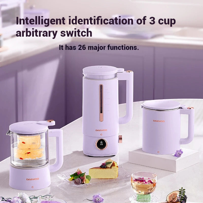 Daewoo Wall breaking Machine Auxiliary Food Multi functional Household Non silent Mini soybean milk Machine Heating Automatic Co
